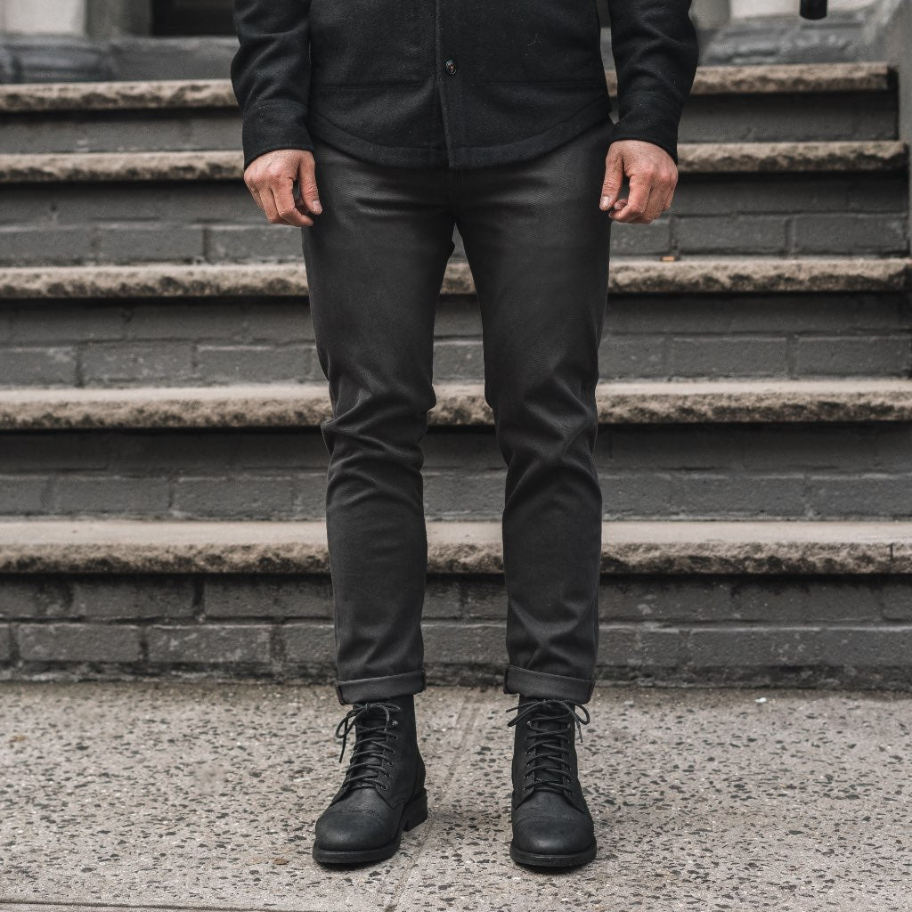 Kato Axe Slim Fit Chinos | Charcoal - Image 5
