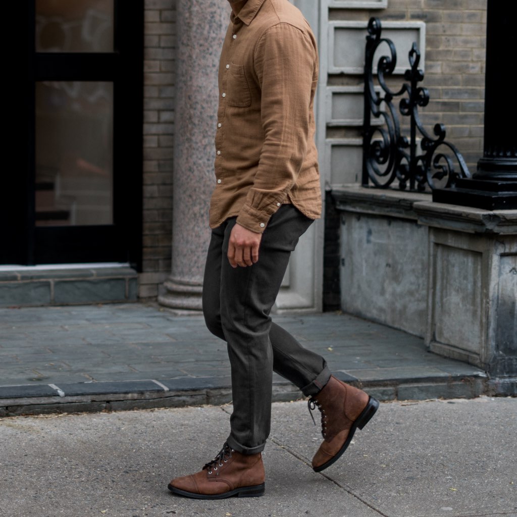 Kato Axe Slim Fit Chinos | Charcoal - Image 7