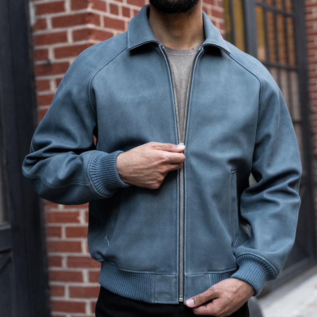 Major League Jacket | Blue Textured - Image 2